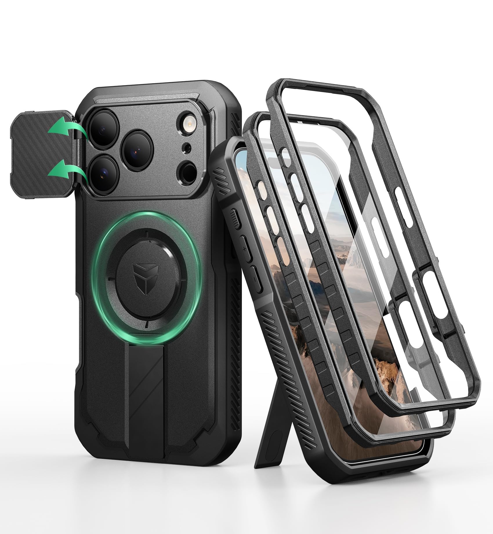 Amazon.co.jp: Dexnor iPhone 17 Pro用 ケース スライド式カメラカバー