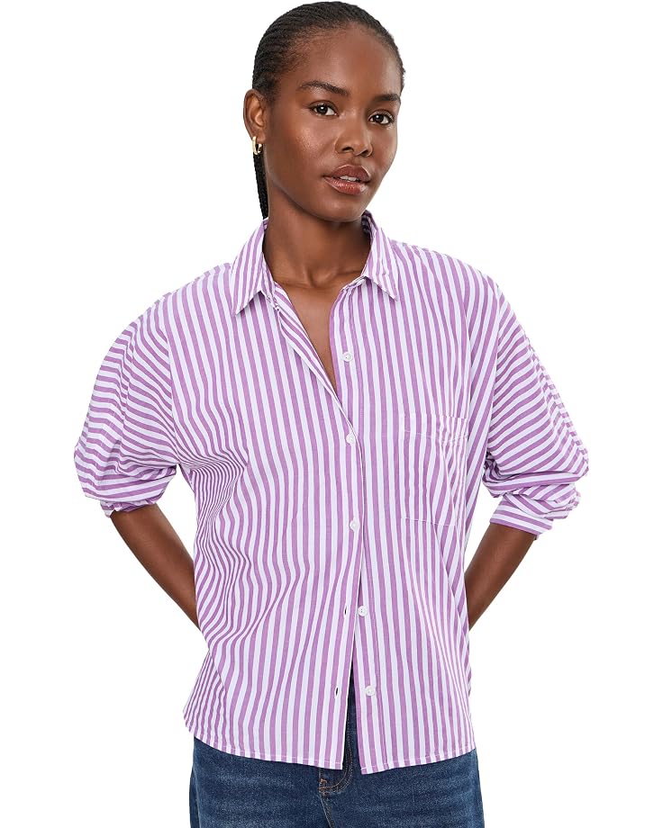 Lilla P Dolman Sleeve Button-Down Shirt - Main View
