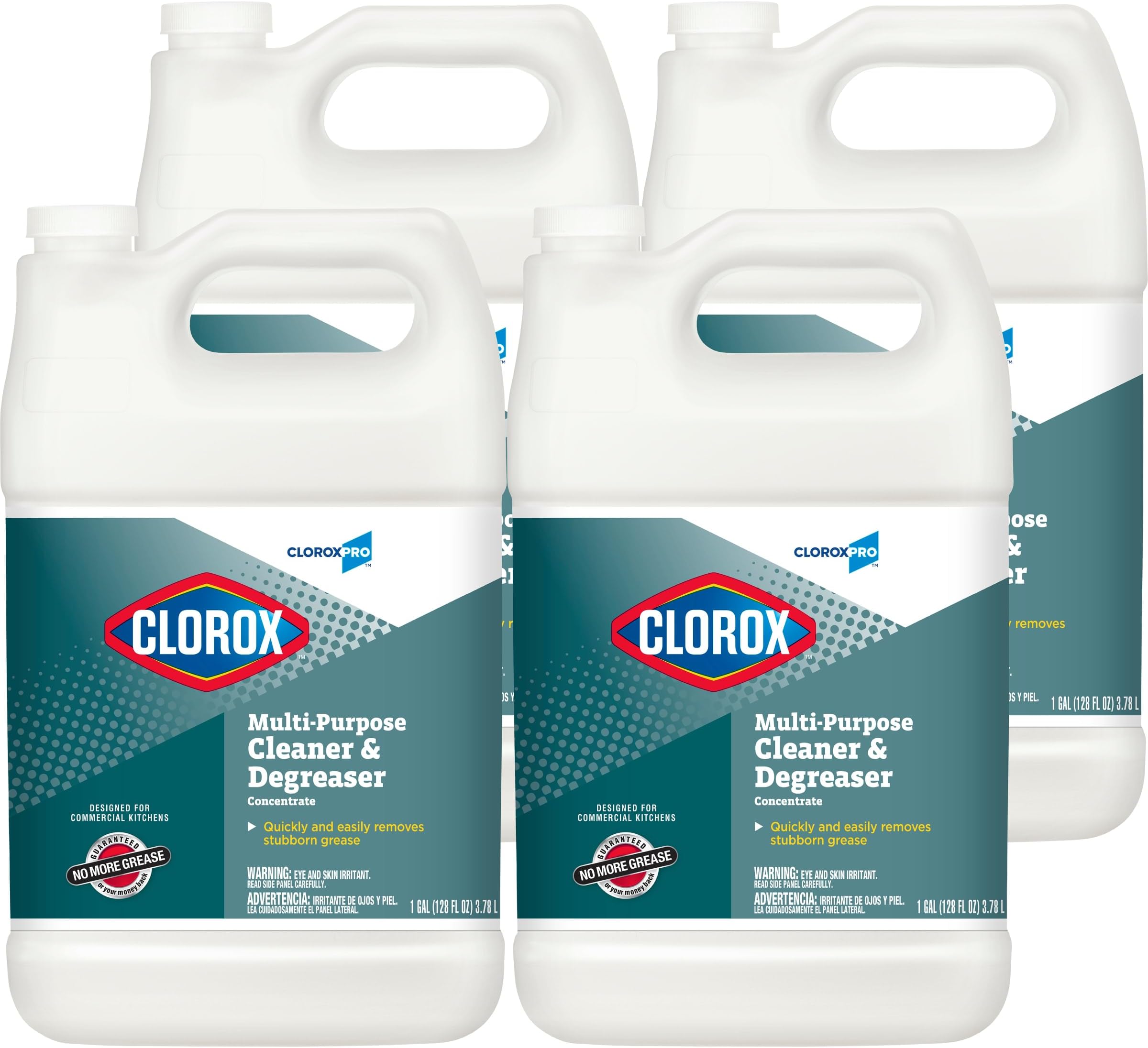 CloroxPro Multi-Purpose Cleaner & Degreaser Refill, 128 Ounces, Pack of 4 (Package May Vary)