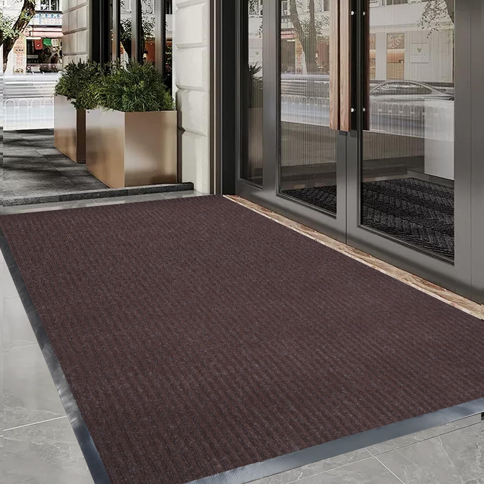 Commercial Floor Mat 3'x16'5'' - Brown Runner -8