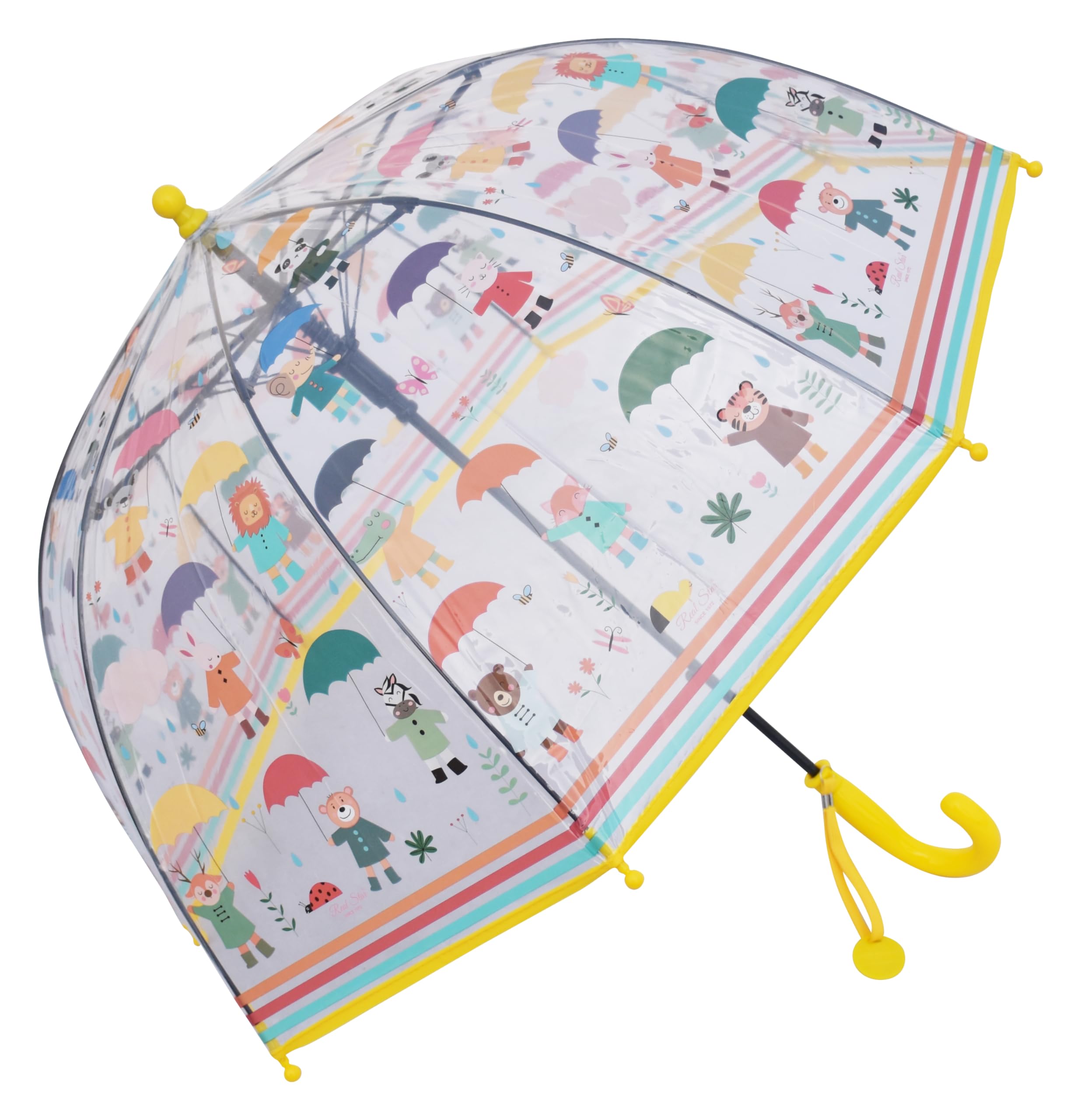 chaatewala ™ Bear Umbrella For Boys Transparent Umbrella for Kids Animal Theme Umbrella for Boys, Dome Umbrella for kids Boys Girls, kids' umbrella colorful little kid umbrella Animal print Chaata-picture-10