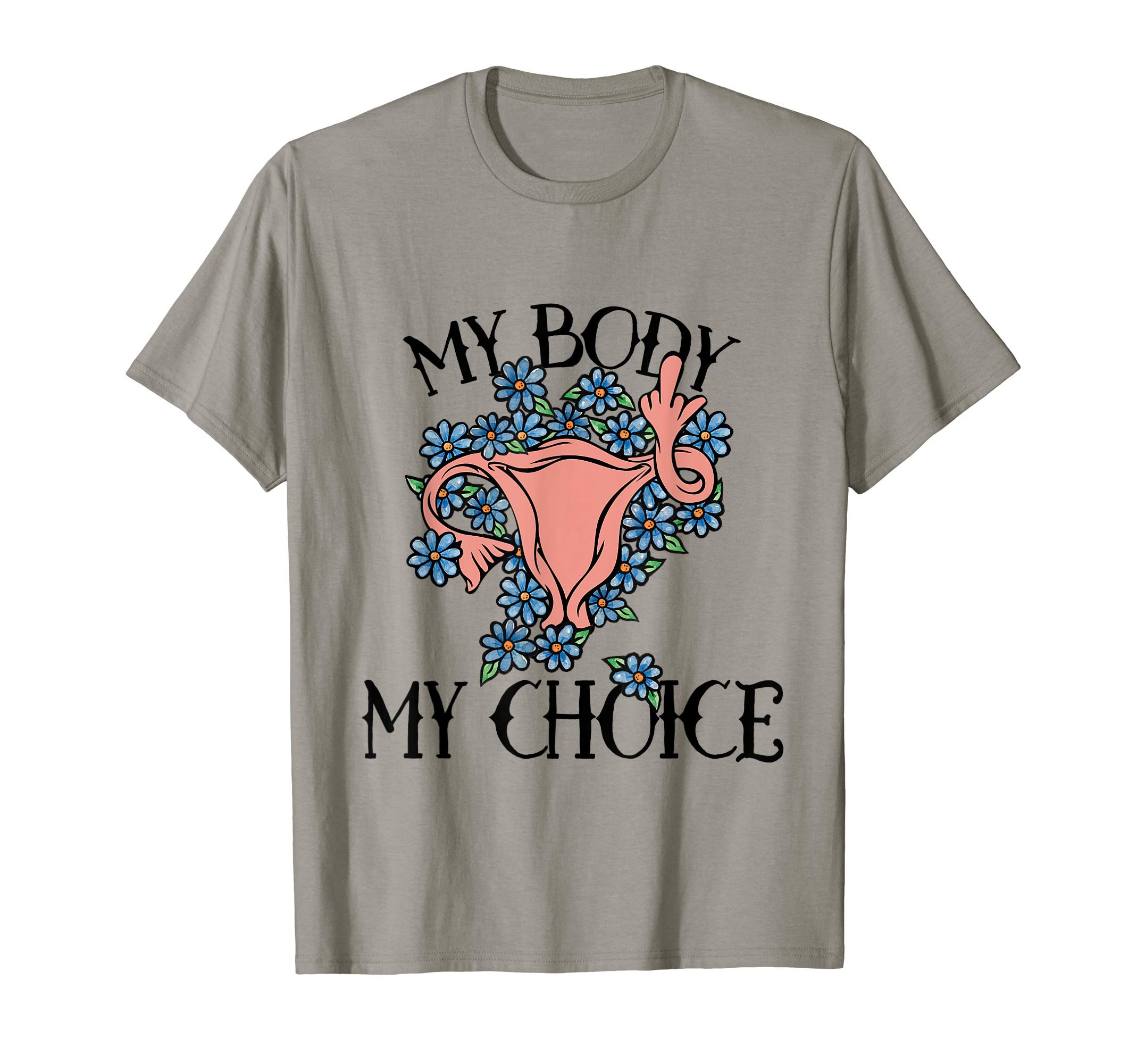 BubbSnuggMy Body my Choice t-shirt Feminist pro-choice floral tee