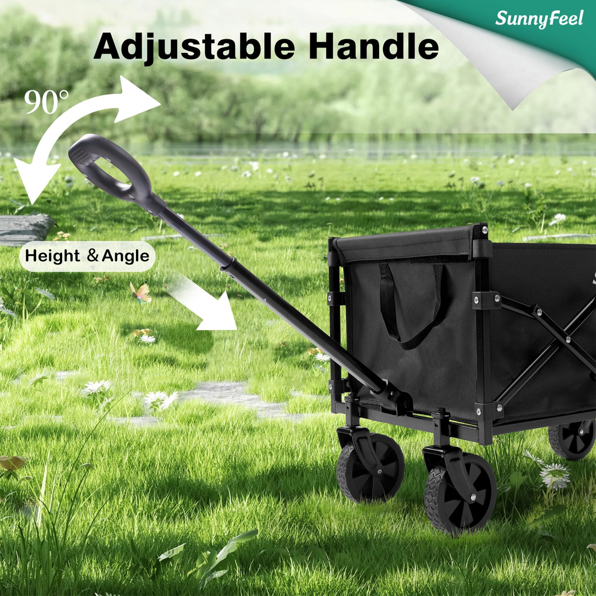 SunnyFeel Heavy Duty Collapsible Outdoor Utility Wagon - View #10