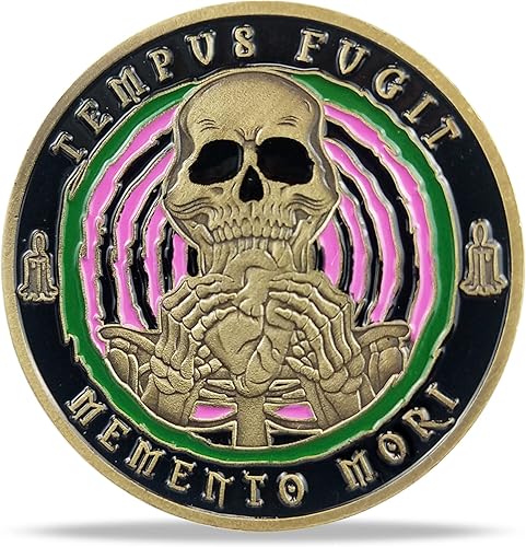 Memento Mori Coin Stoic Coin EDC Challenge Coin Stoicism Regalos para recordatorio