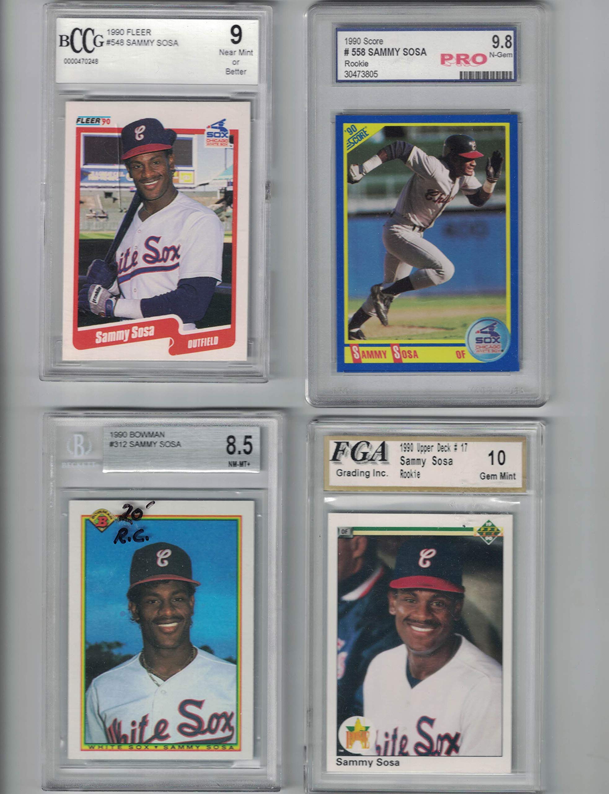 Sammy Sosa/Lot of (8) Graded Rookie Cards with 1990 Leaf! Future Hall of  Famer? at Amazon's Sports Collectibles Store