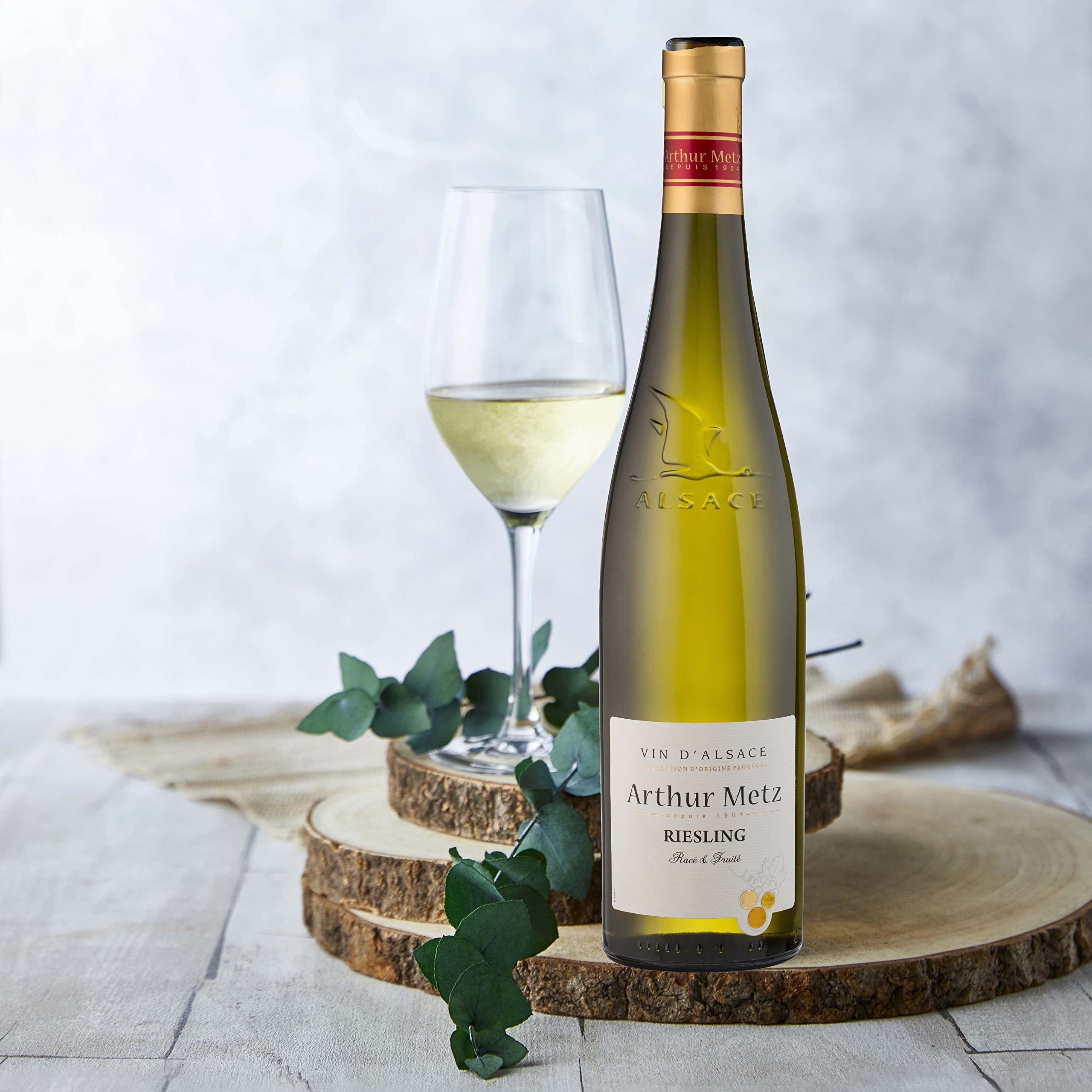 Arthur Metz - Weißwein Riesling Trocken, aus dem Elsass (1 x 0.75 l) (Packung mit 6)