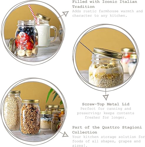 Vista 8 de Bormioli Rocco Quattro Stagioni Tarro, 33.75 oz