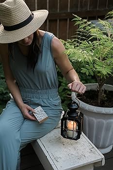 Amazon.com: Barebones Box Candle Lantern – Vintage Steel & Glass