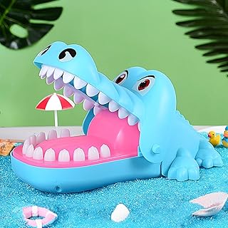 لعبة عضة التمساح - لعبة مثيرة مليئة بالتشويق حيث يحاول اللاعبون الضغط على أسنان التمساح دون التعرض للعض