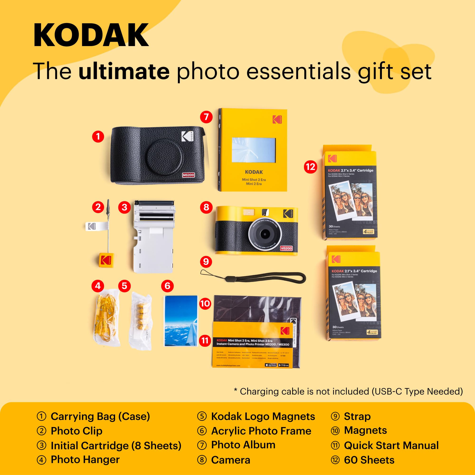 Amazon | KODAK Mini Shot 2 ERA 4PASS 2-in-1 チェキカメラ
