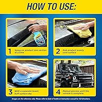 Vista 4 de Rain-X 620143 Lavado de Auto sin Agua y Repelente de Lluvia, 23 onzas líquidas. Spray Limpiador sin Enjuague para un Acabado sin Manchas, Perfecto