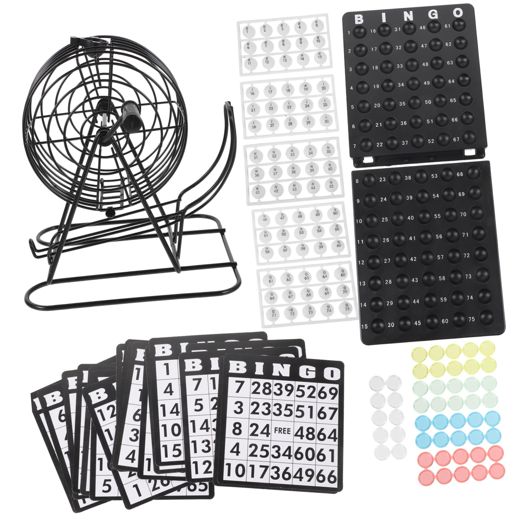 SUPVOX 1 Set American Bingo Game Party Supplies with Easy Setup for Gatherings and Events Design with Transparent Coating for Fading Resistance