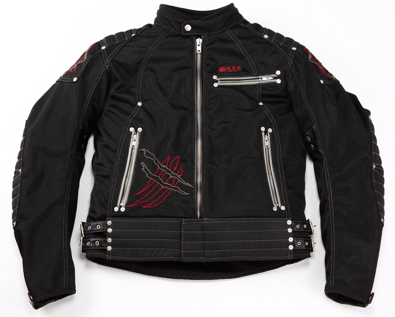 Amazon | [弐黒堂] ミッドナイトライドジャケット 霧隠 BLACK/GUNMETAL  