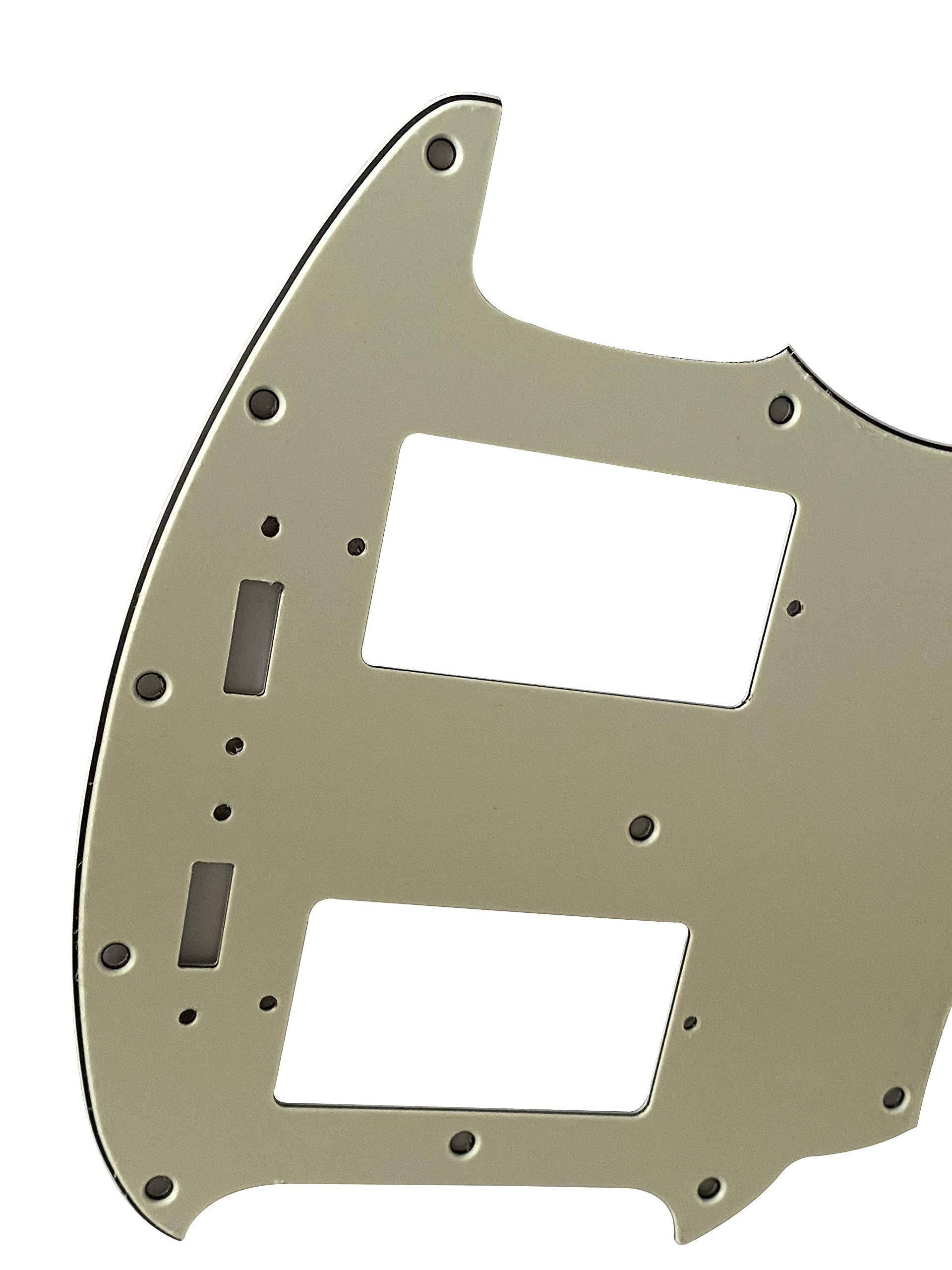 For Mustang With PAF Humbucker Pickup Guitar Pickguard (3 Ply Mint Green)