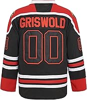 Vista 3 de PERC30 Camisetas de hockey #00 Película Letras y Números Cosidos para Hombre S-4XL