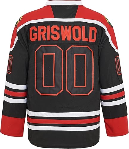 Miniatura 3 de PERC30 Camisetas de hockey #00 Película Letras y Números Cosidos para Hombre S-4XL