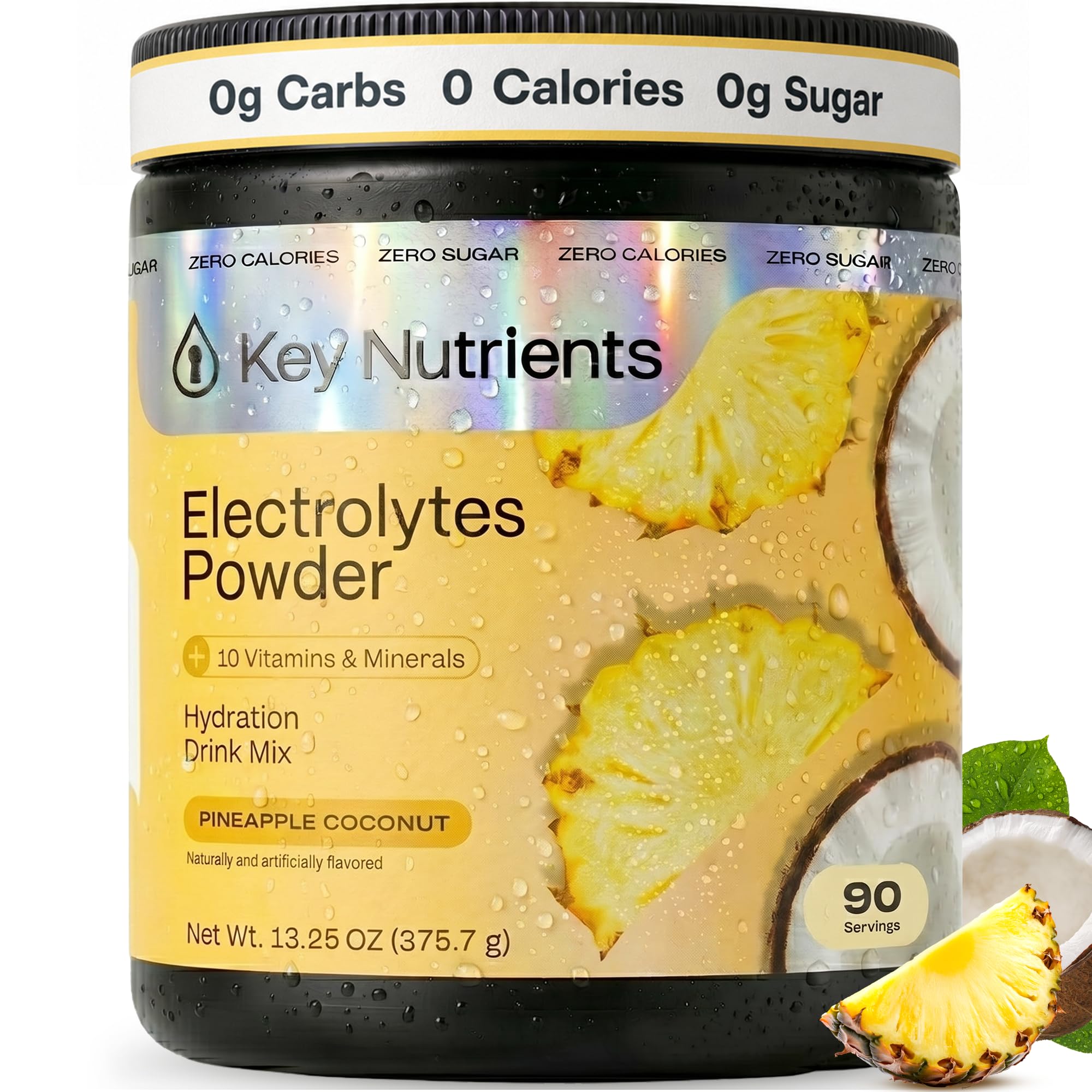 KEY NUTRIENTS Multivitamin Electrolytes Powder, Lemonade, 90 Servings — Amazon image 26