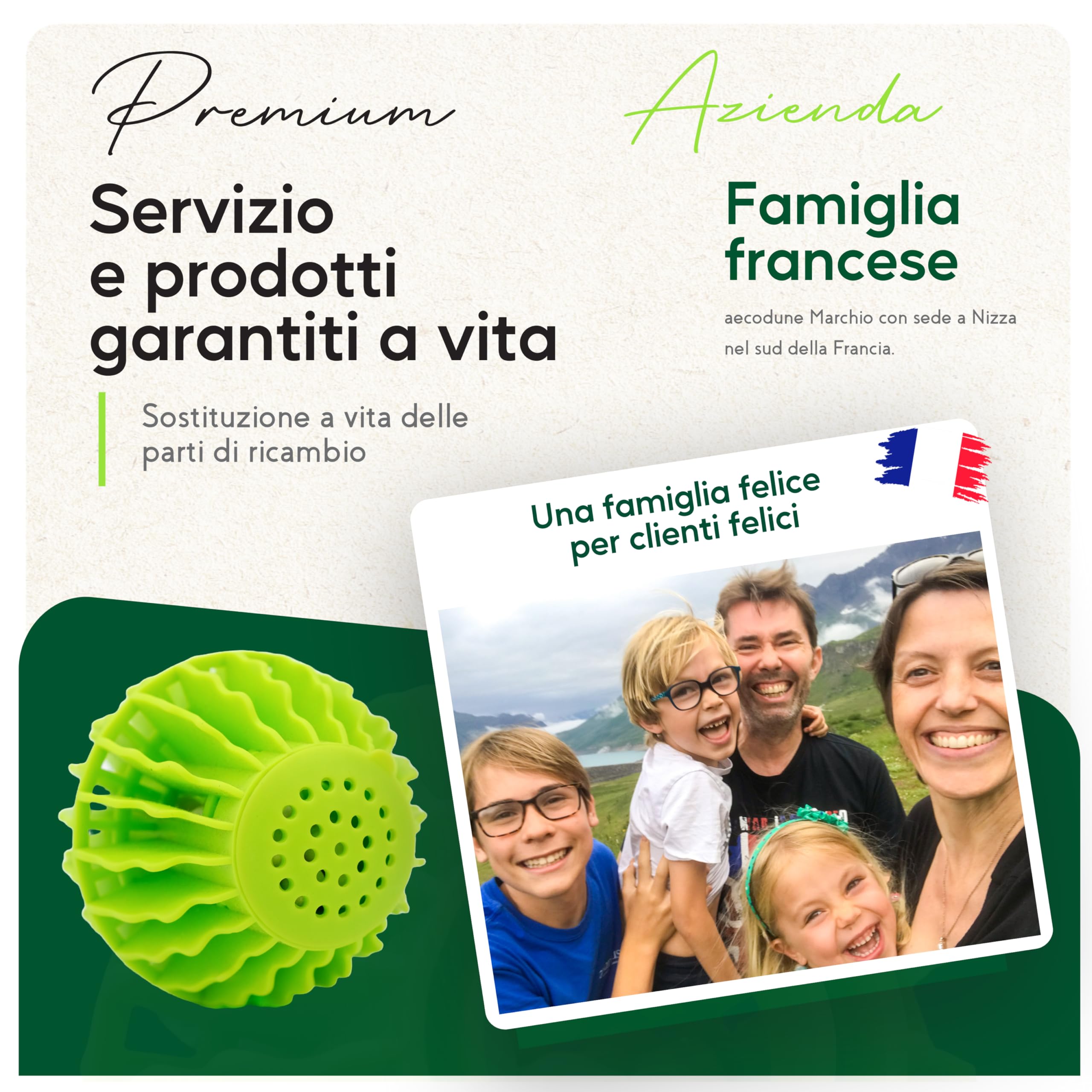 aecodune Palla Asciugatrice Innovativa, 2x Palla per Asciugatrice Riutilizzabile – Riduce il Tempo di Asciugatura - Ammorbidente per Biancheria e Profumo di Bucato - Ingredienti Naturali ed Economie