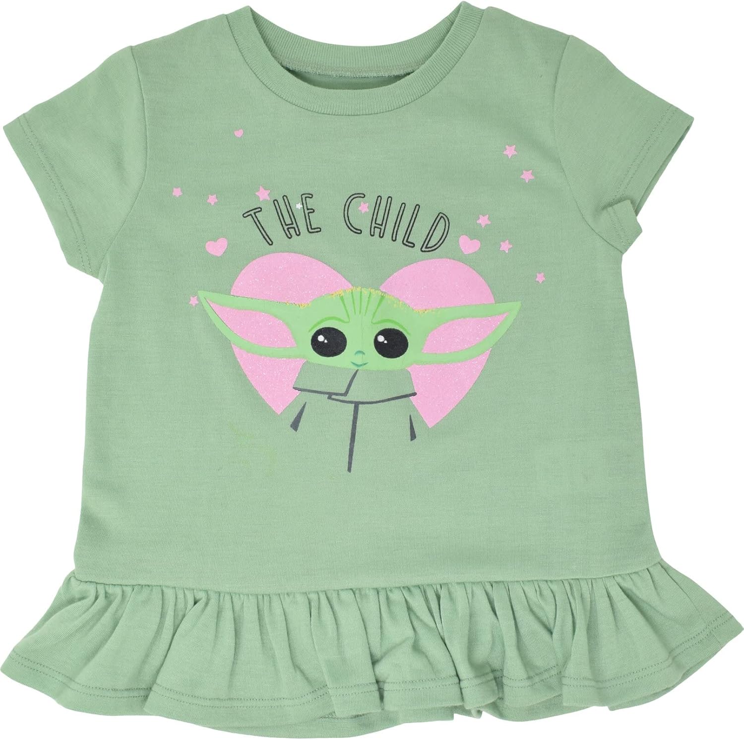 STAR WARS The Mandalorian Grogu T-Shirt and Leggings Outfit Set Infant to Big Kid Sizes (12 Months - 14-16) - Image 2