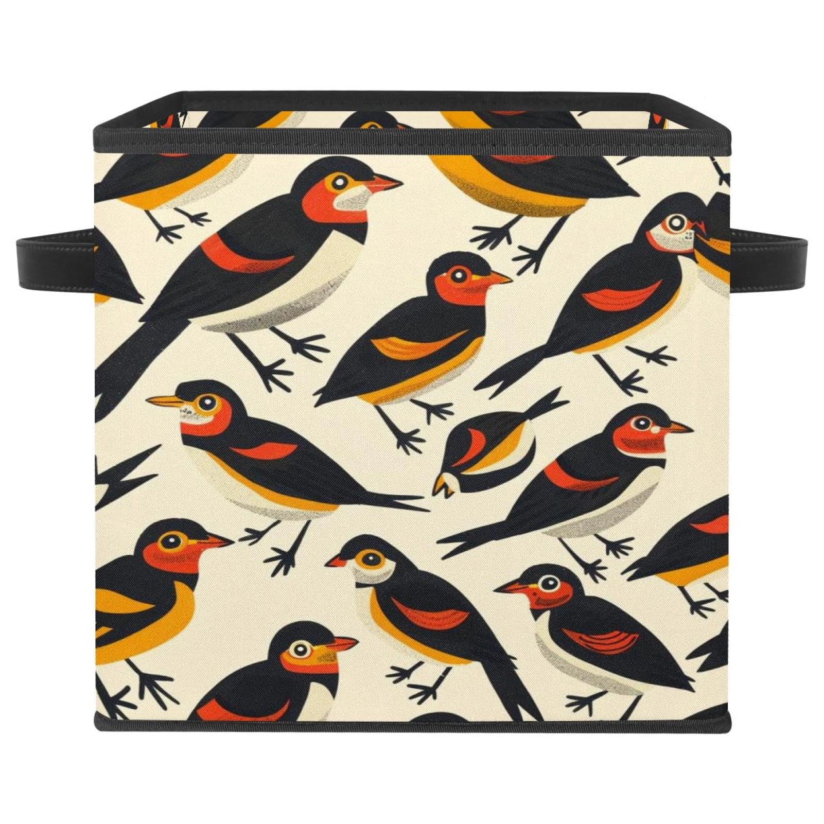 Panier de rangement pliable Myna en Oxford avec double poignées pour organiser vos vêtements