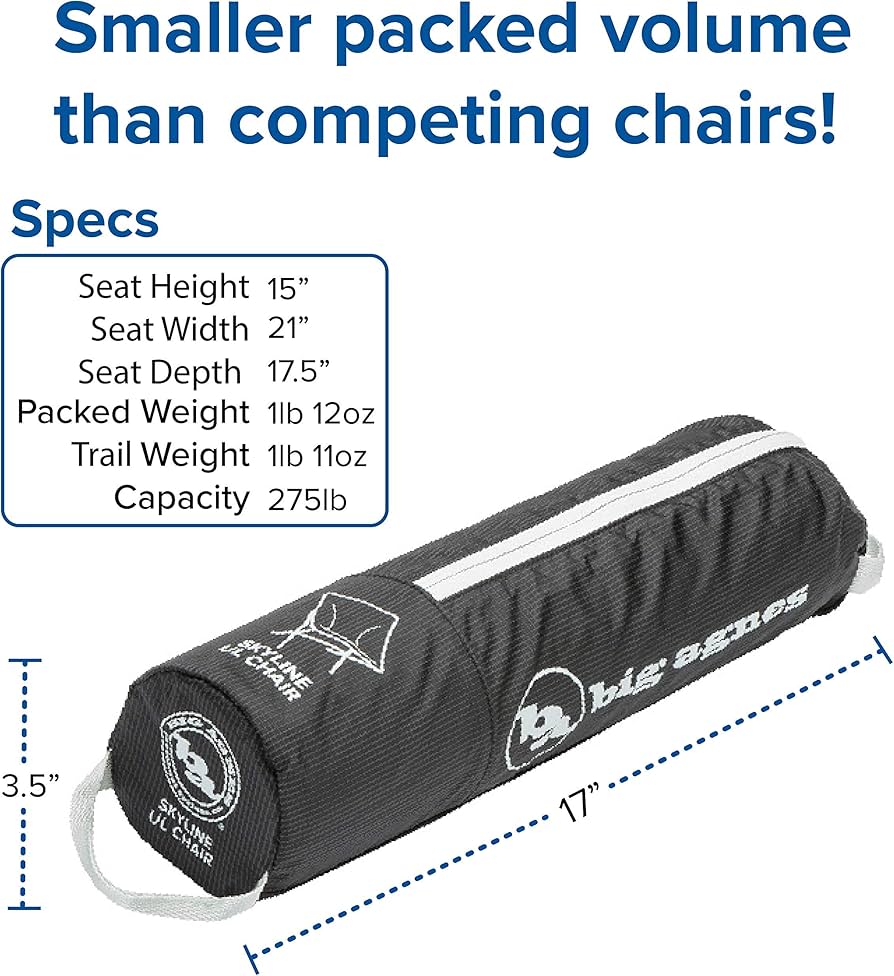 Amazon.co.jp: ビッグアグネス スカイラインUL チェア ブラック BA