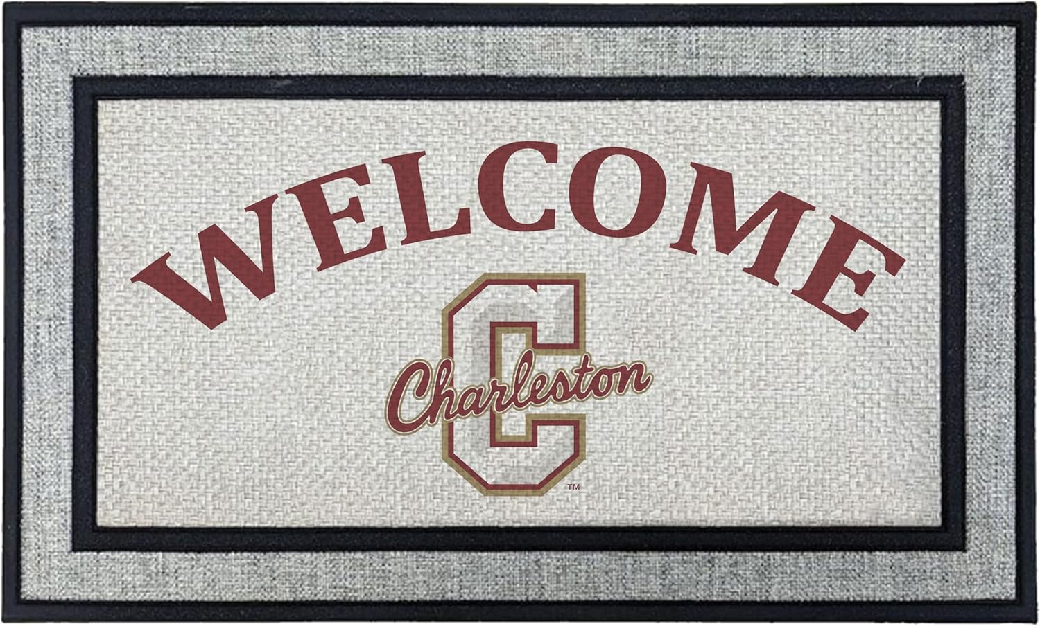 KH Sports Fan 18x30 Gray College of Charleston Cougars Welcome Doormat NCAA Rug