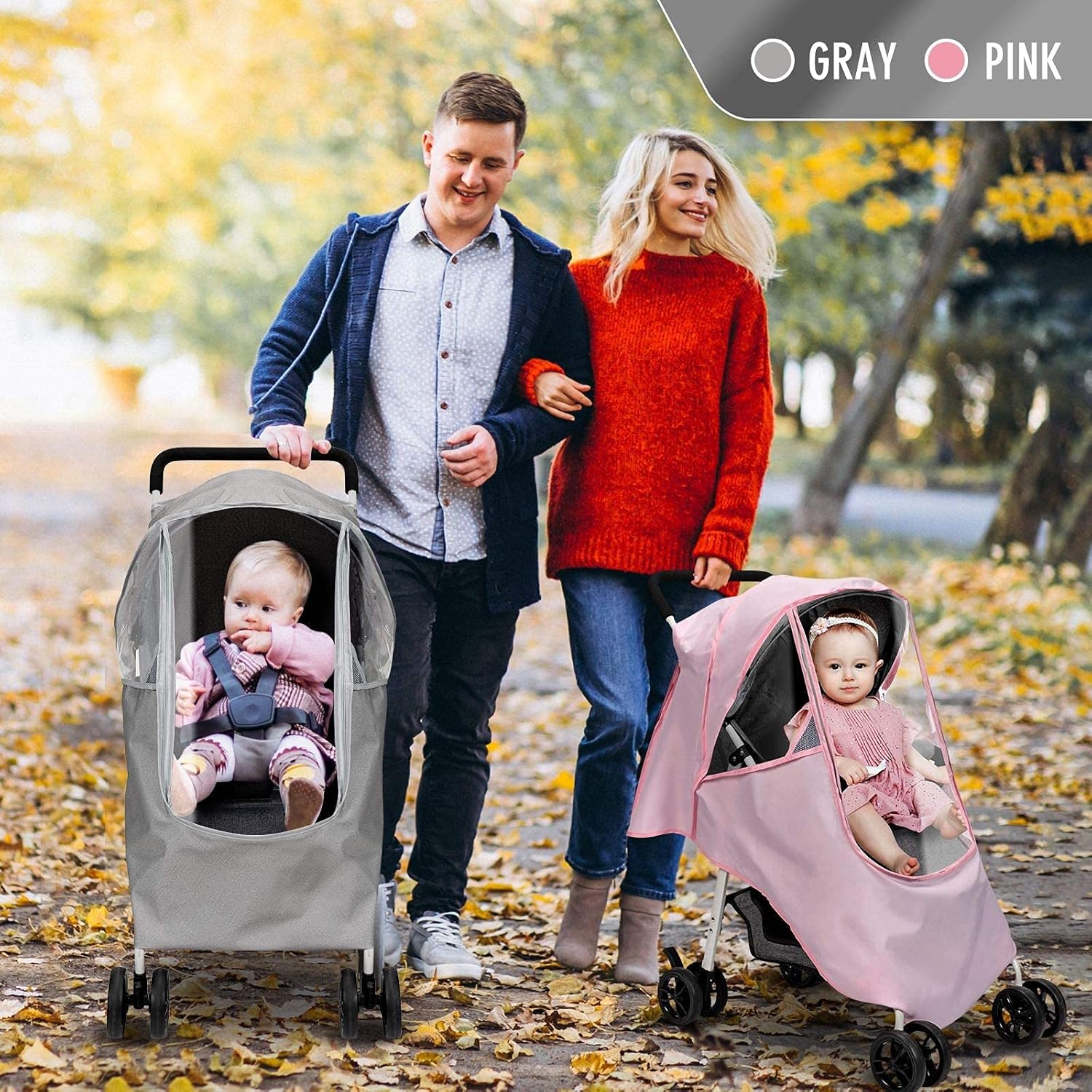 Stroller Rain Cover & Mosquito Net,Weather Shield Accessories - Protect from Rain Wind Snow Dust Insects Water Proof Ventilate Clear-Breathable Bug Shield for Baby Stroller by Vanshchan : Baby