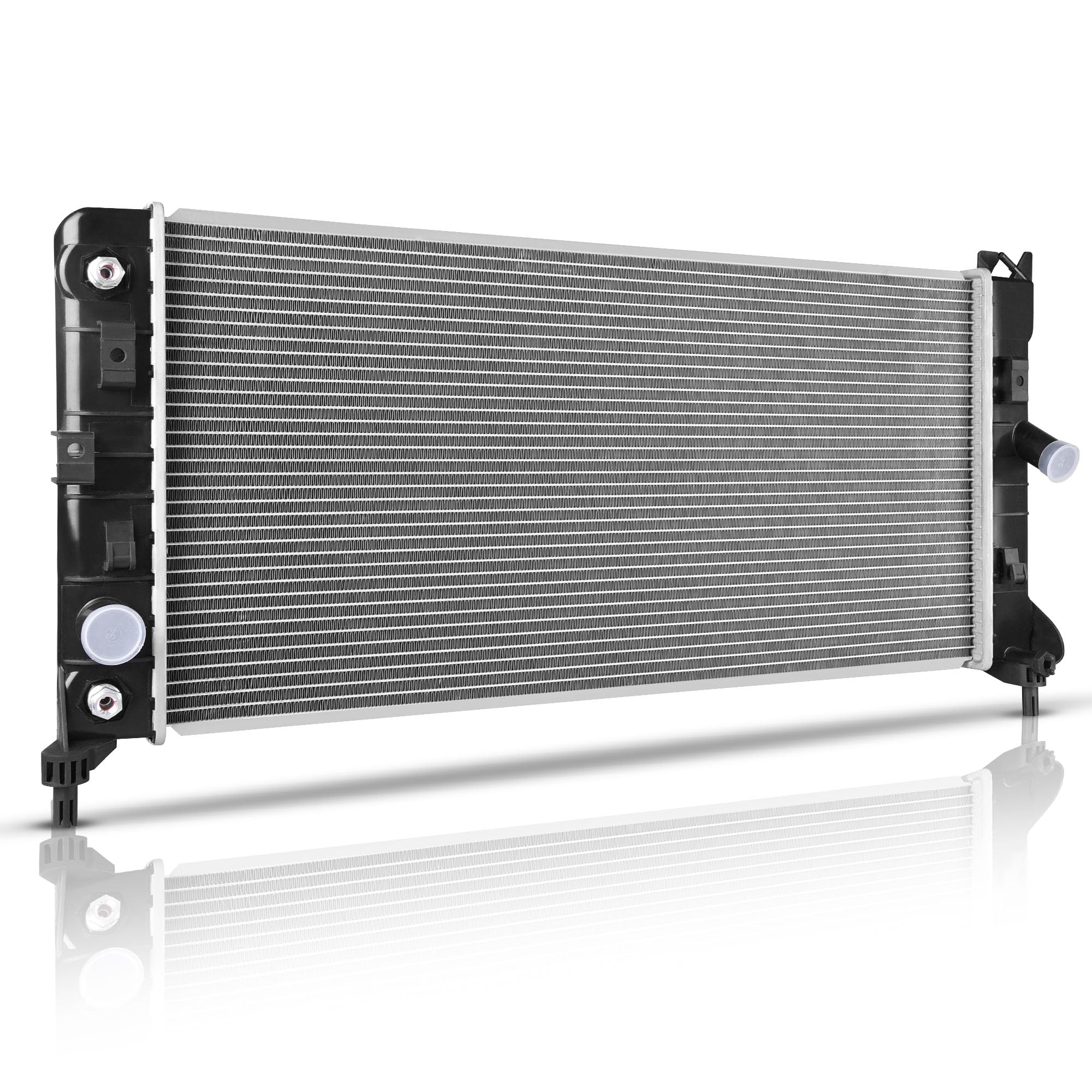 Photo 1 of **DAMAGE SEEN IN PHOTO**DWVO Radiator Compatible with 2008 2009 Buick Allure LaCrosse 2006-2011 Chevrolet Impala 2006-2007 Monte Carlo 2005-2008 Pontiac Grand Prix AT, Aluminum Core 3.5L 3.9L 5.3L V6 V8