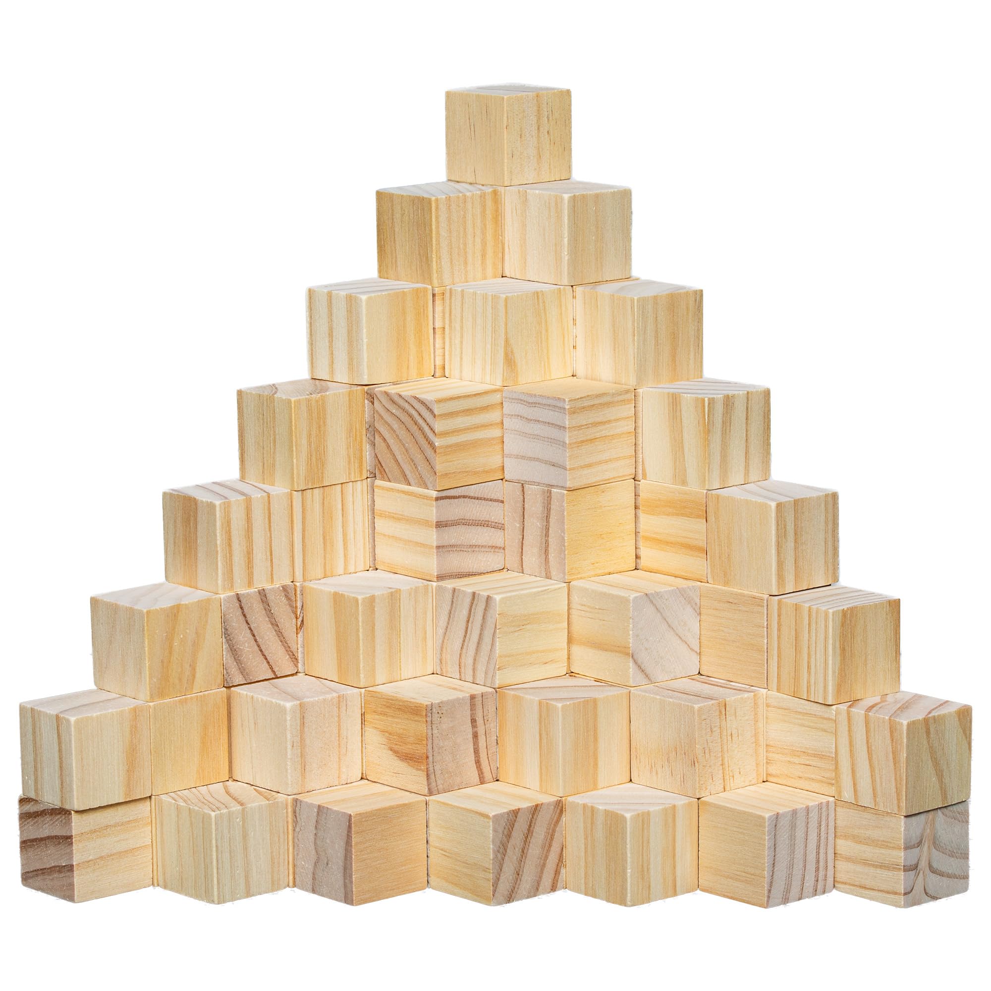 Ninekong Klocki drewniane 2.5 cm 100 szt
