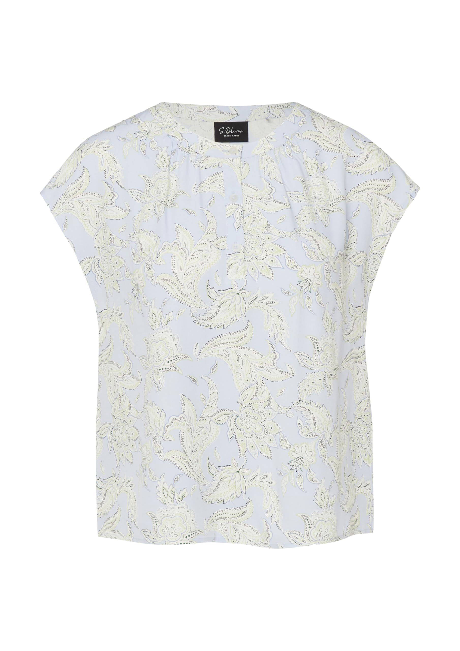 s.Oliver Viskose-Bluse mit All-Over-Print