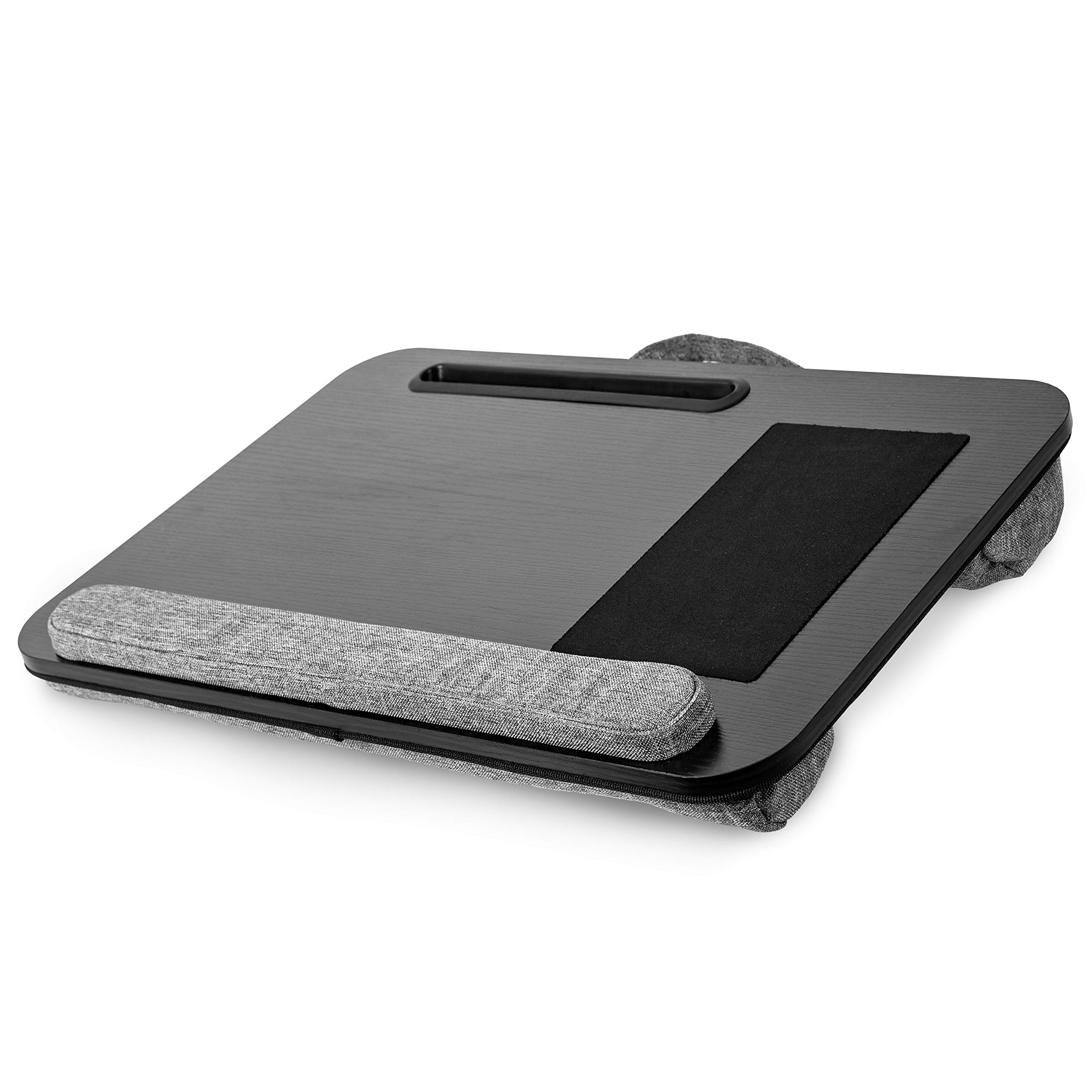 Duronic DML433 Supporto Laptop con imbottitura | Piattaforma Tablet con cuscino e maniglia integrata | Scrivania portatile | Vassoio ergonomico per letto, divano e auto