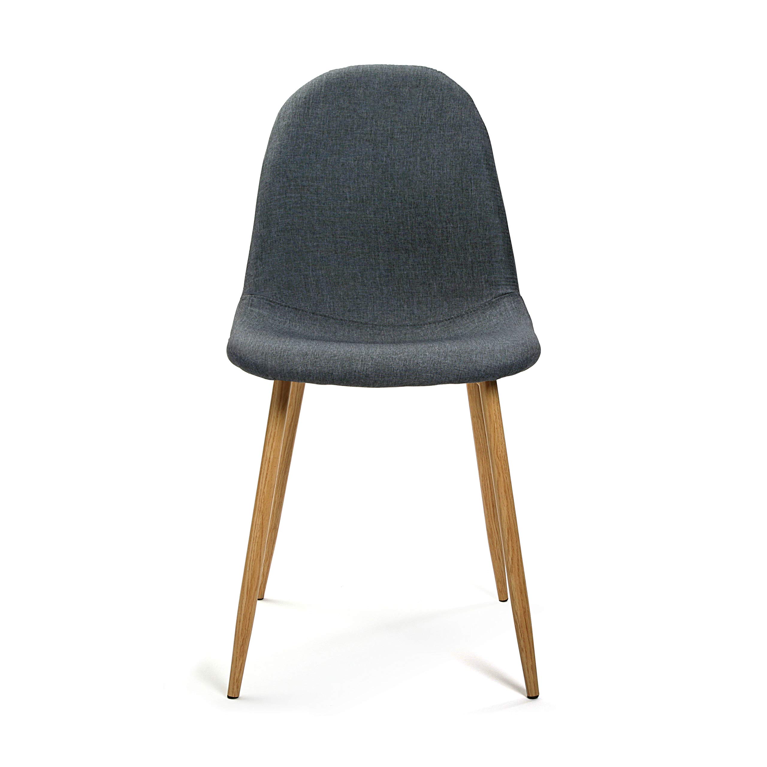 Versa 19840293 Chaise Simili Cuir Bleu 86,5 x 44 x 52 cm