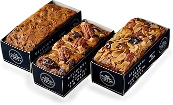 The Original Cake Company | Trio of Fruit Cake Selection | Includes Butter Fruit and Nut Cake, Butter Genoa Fruit Cake and Salted Caramel and Date Fruit Cake | 3 x 400g