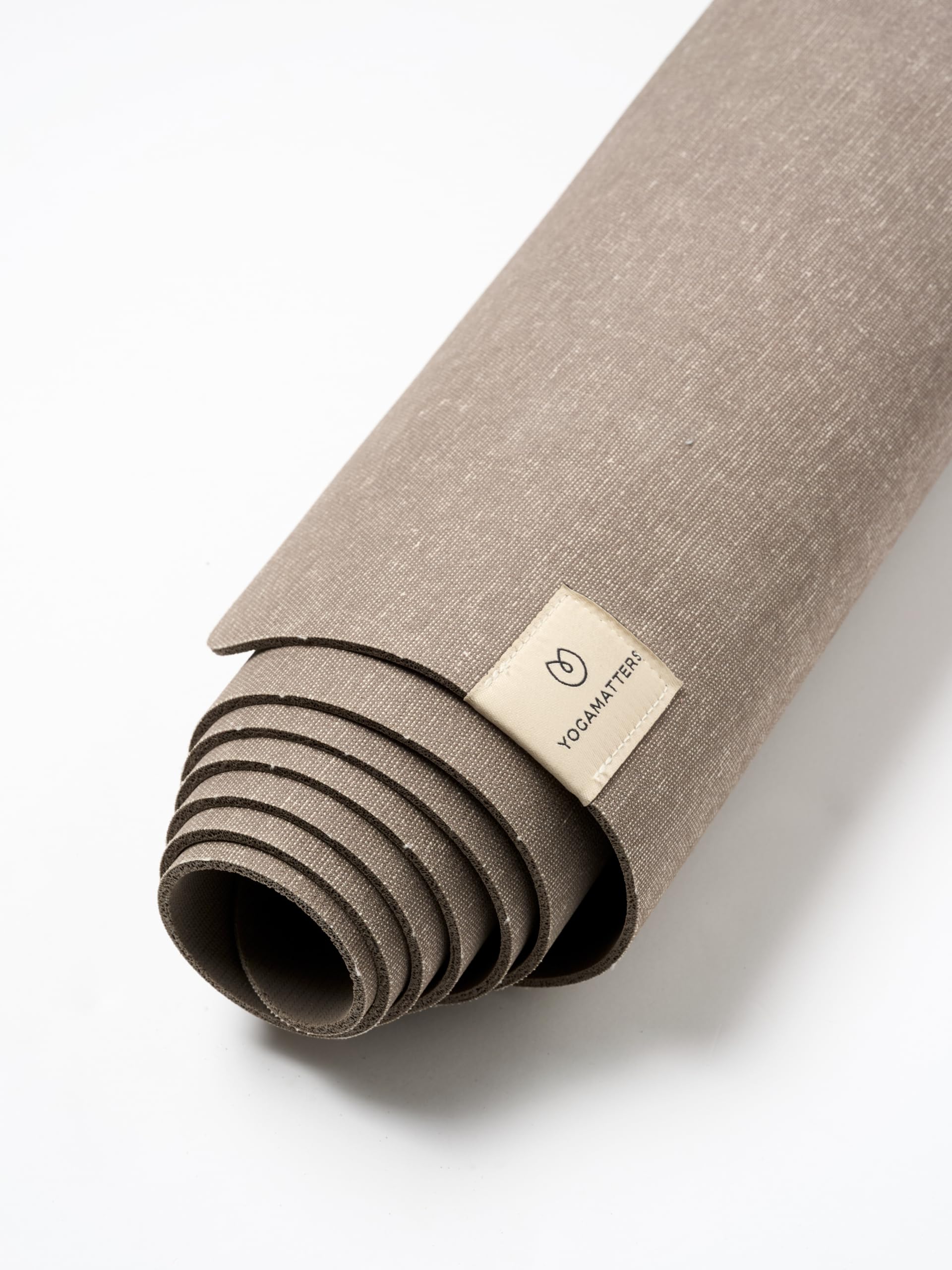 Yogamatters Eco Rise Yoga Mat 3mm | Eco Friendly and Vegan | Natural Tree Rubber | Non-Slip Exercise Mat for Yoga, Pilates, Gym and Fitness (Deep Taupe)