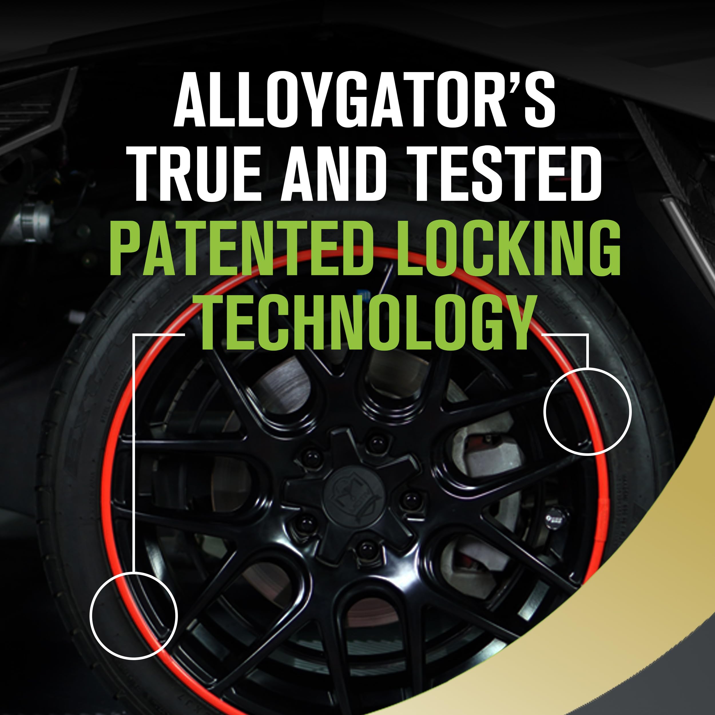 【新品未使用】ALLOYGATOR ホイールプロテクション Amazon.com: AlloyGator Graphite Rim Protector for Car Wheels