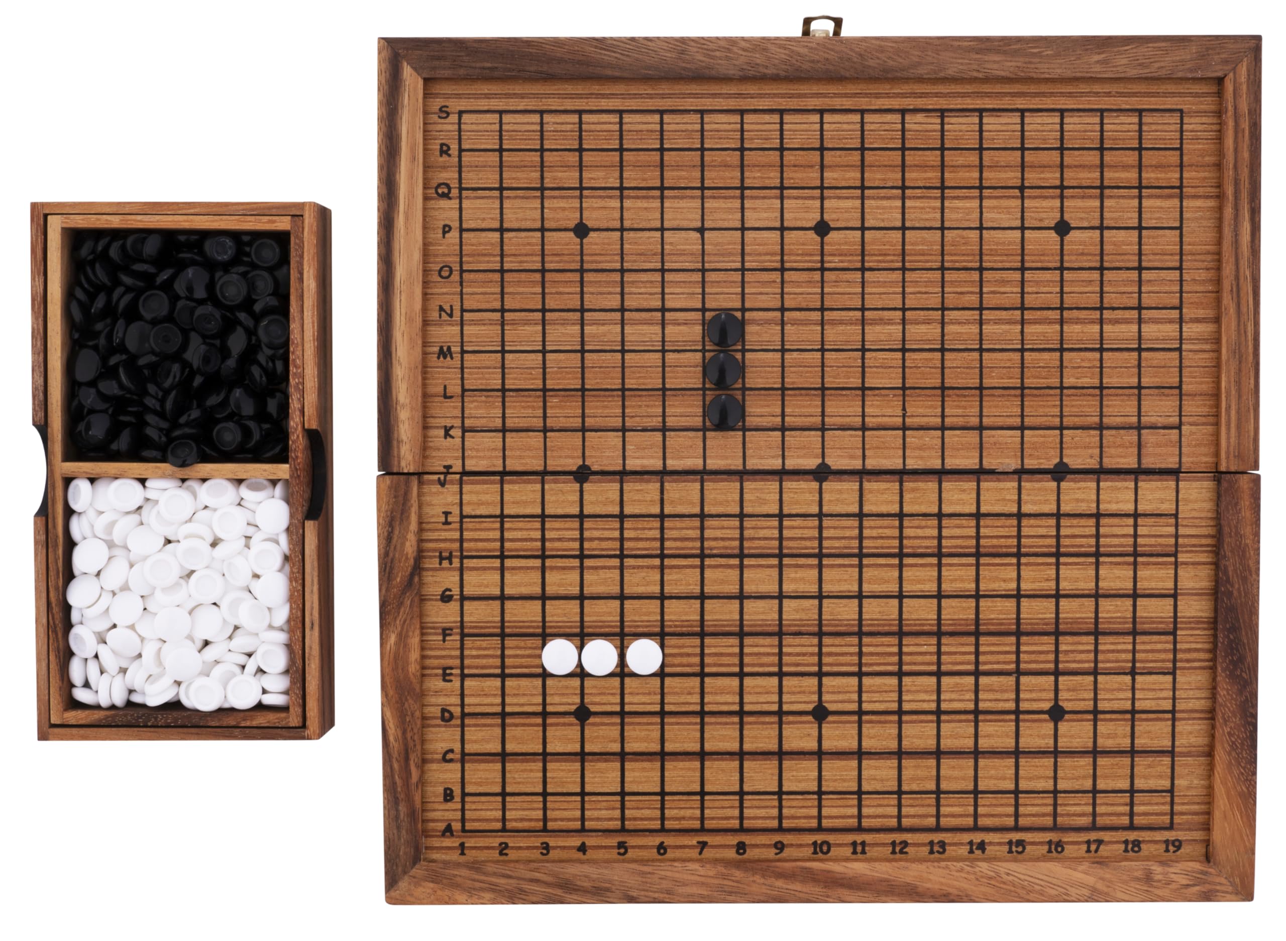Engelhart - 350360 - Gioco di Go in Legno - Gioco da Tavolo di Strategia - Ecologico - Dai 8 Anni in Su - Dimensioni: 31 x 31 x 2,5 cm