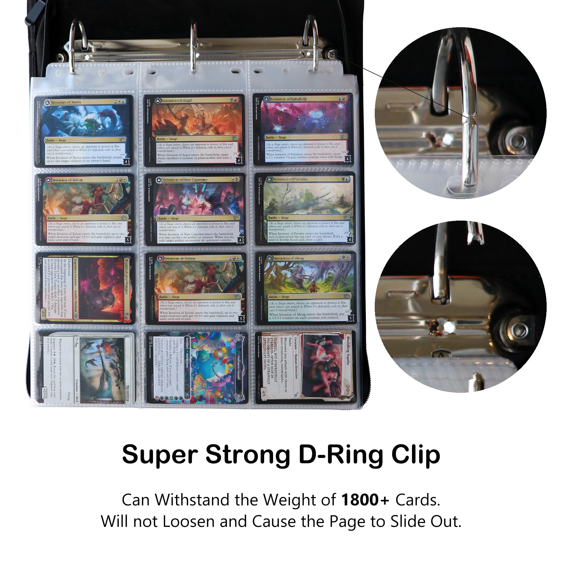 Amazon.com: Rayvol Trading Card Binder, 12 Pocket Fit 1800 Cards