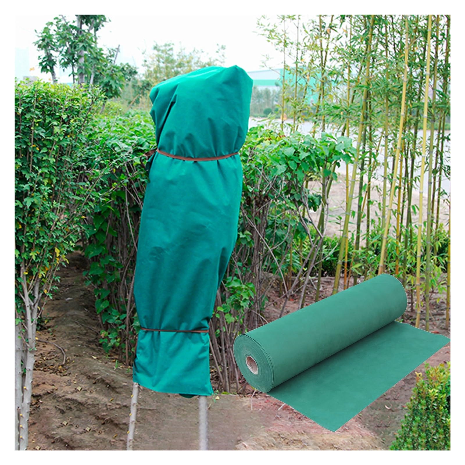 Manta de protección contra heladas para plantas de jardín, malla ultrafina para invierno, clima frío, protección contra la congelación para verduras, flores, árboles, reutilizable