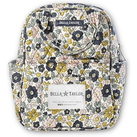 Bella Taylor Quilted Cotton Lunch Tote with PEVA Lining