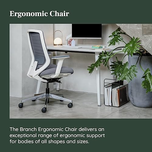 Miniatura 4 de Branch Ergonomic Chair - A Versatile Desk Chair with Adjustable Lumbar Support, Breathable Mesh Backrest, and Smooth Wheels - Experience Optimal
