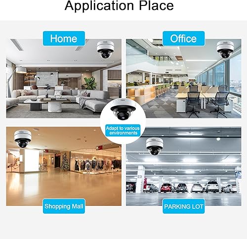 Miniatura 4 de EVERSECU 1080P Ik10 Cámara de seguridad con domo de metal analógico HD a prueba de vandalismo con LED infrarrojos, 2MP (HD-TVIAHDCVIAnalógico) 4 en