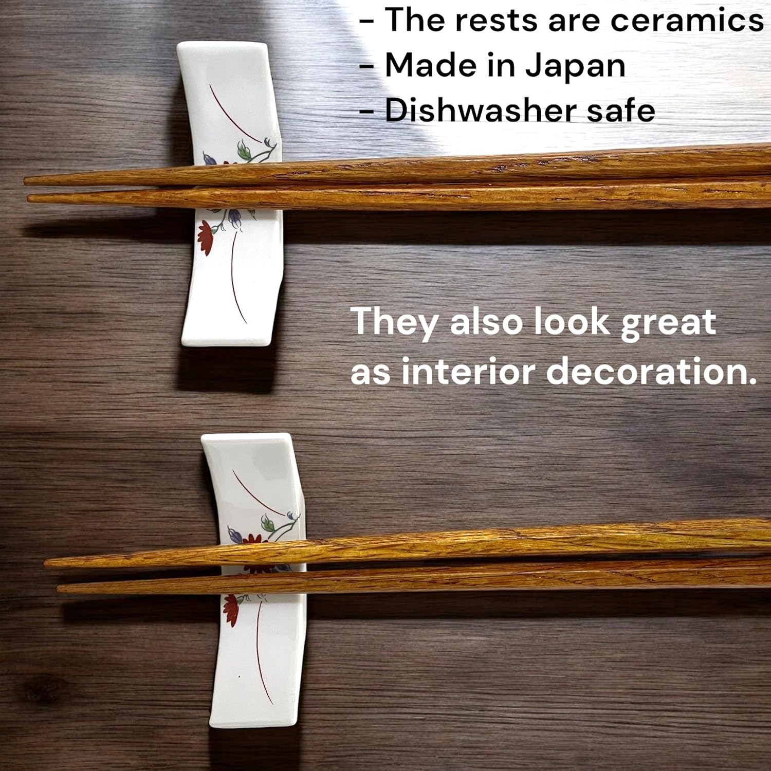 Japanese Luxury Plastic Ramen Bowl Complete Set with Chopsticks, Chopstick Rest and Renge Spoon, All are Made in Japan, Set of 2, Dishwasher Safe, 41ounce (standard size) Light and Unbreakable (set2) - Image 8