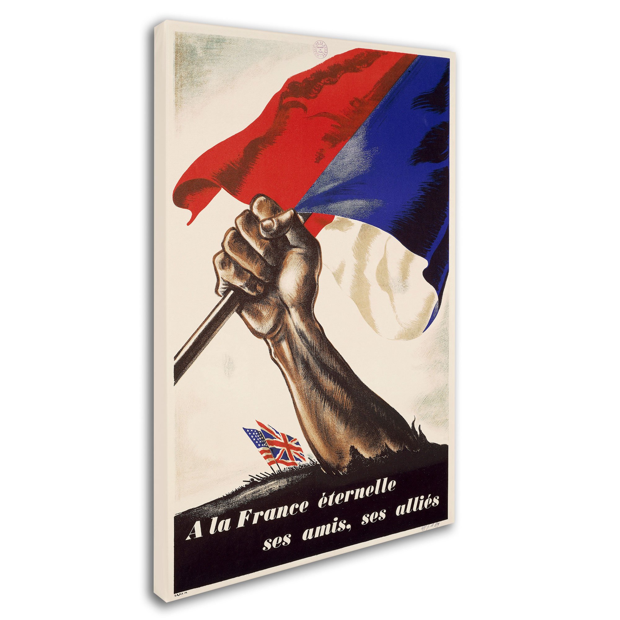 Trademark Fine Art Poster for Liberation of France Artwork, 16 by