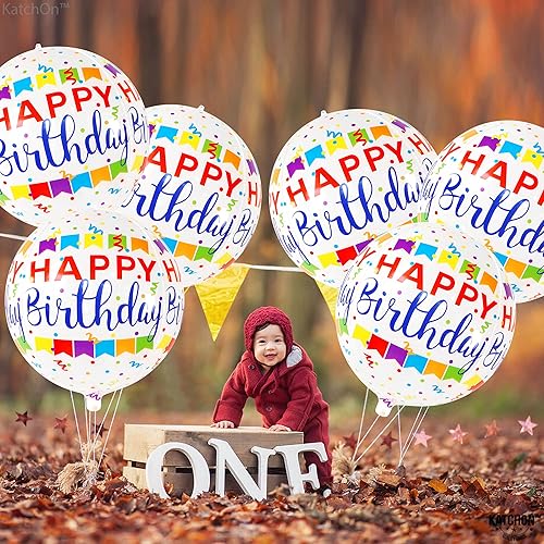 Miniatura 7 de KatchOn, Globos grandes de cumpleaños de 22 pulgadas, paquete de 6, globos de papel de aluminio de feliz cumpleaños, globos de helio para fiesta de