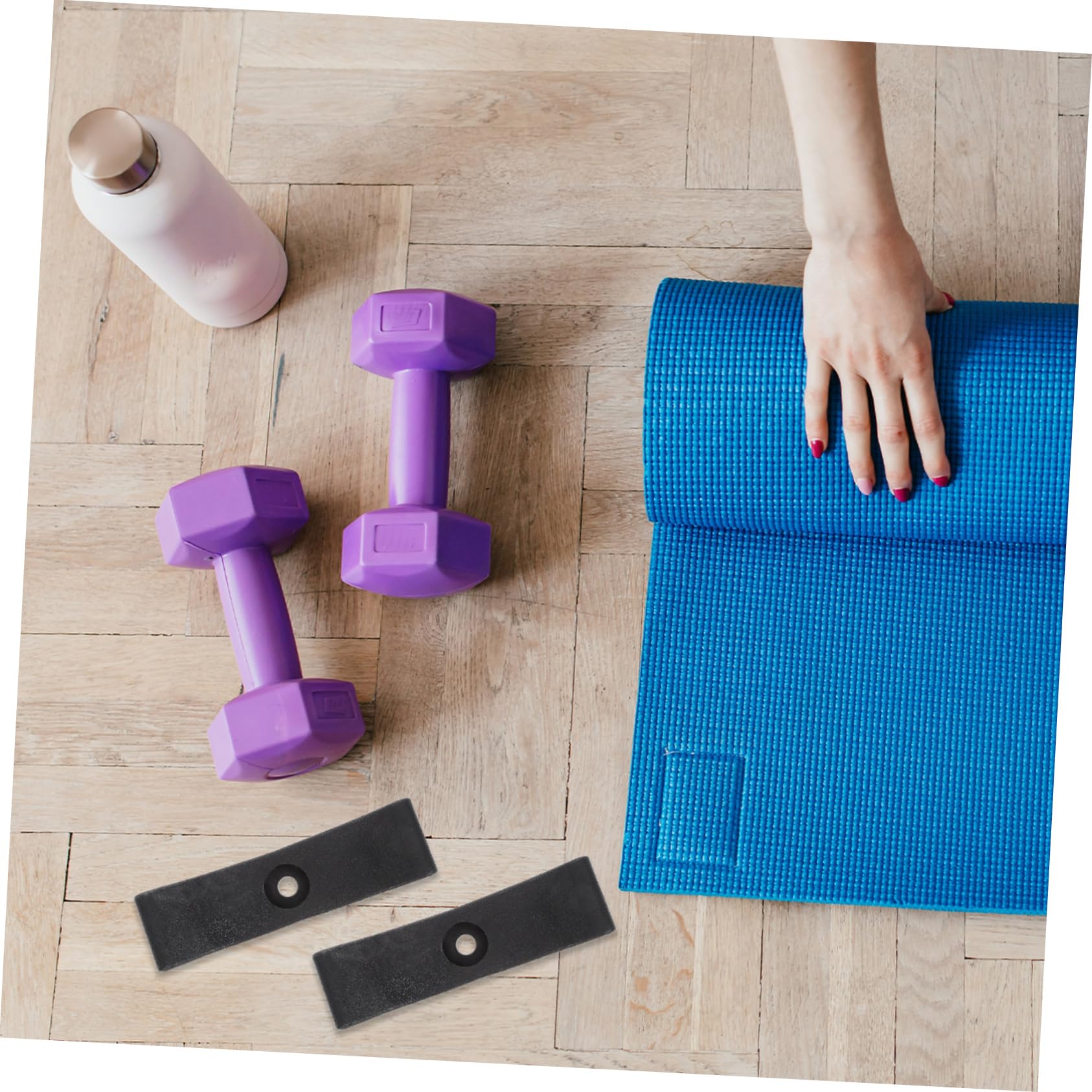 POPETPOP 6Pcs Dumbbell Saddles Durable Fitness Brackets for Weight Storage Home Gym Organization Heavy Load Capacity Workout Accessory for Dumbbells