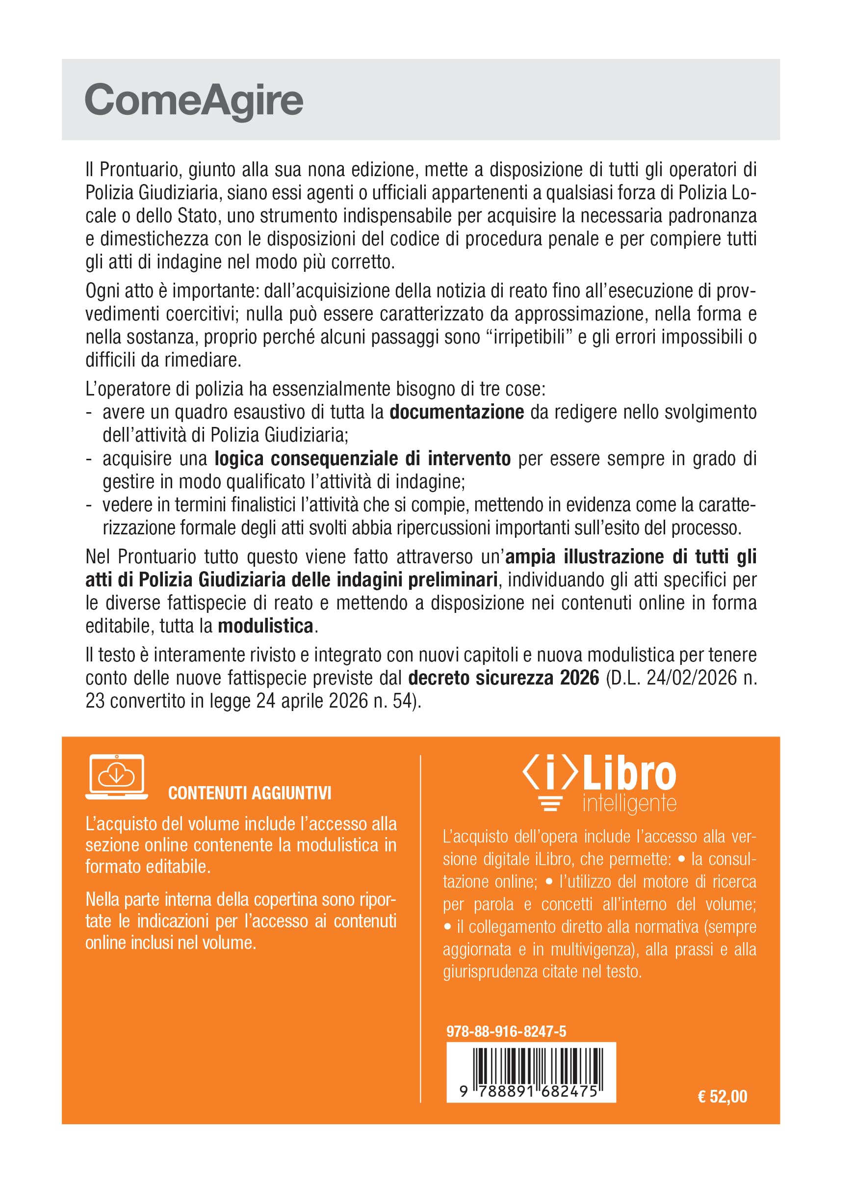 Prontuario di Polizia giudiziaria - Guida pratica per le attività di indagine e la redazione degli atti