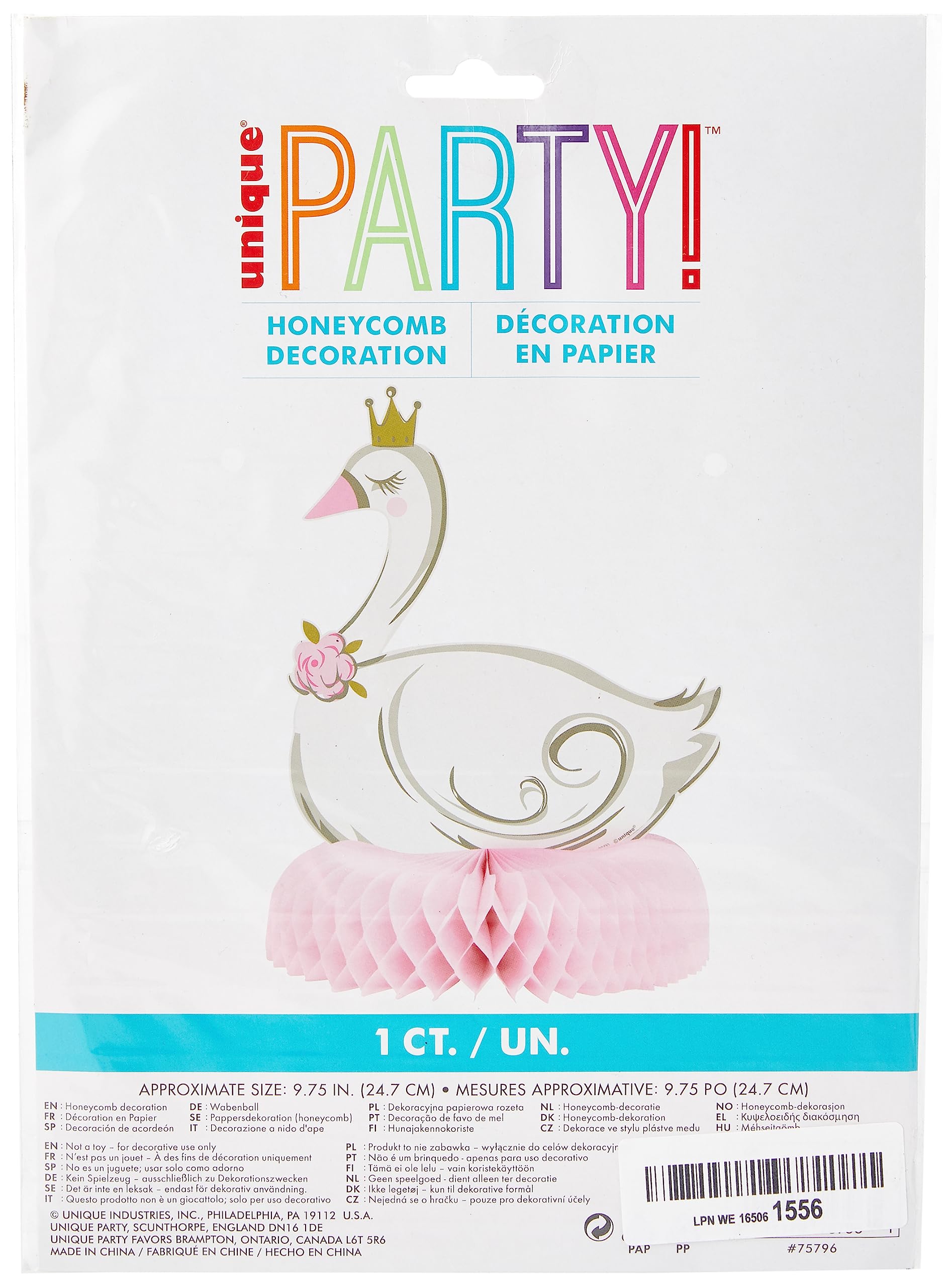 UniqueSwan Princess Honeycomb Centrepiece