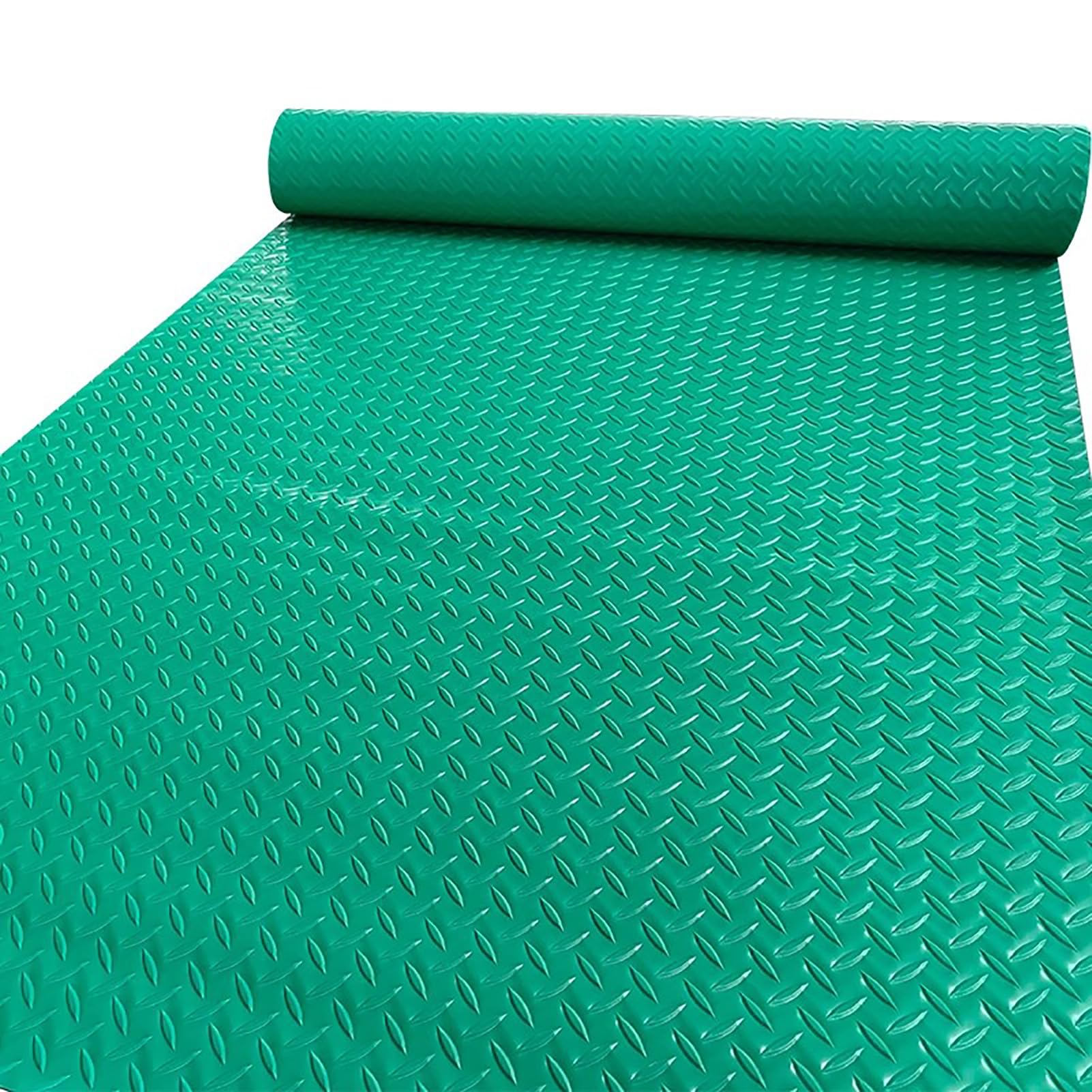 Mata podłogowa do garażu z PCV | Wielokolorowe wiele rozmiarów: przyczepa garażowa pod motocyklem samochodowym(Green,1.5x8m)