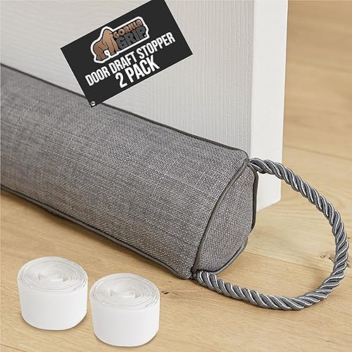 Miniatura 12 de GORILLA GRIP Tope de Corrientes de Aire para Puerta para la Parte Inferior de las Puertas, Burlete Barrera Contra el Clima Sella Ruido, Bloqueador