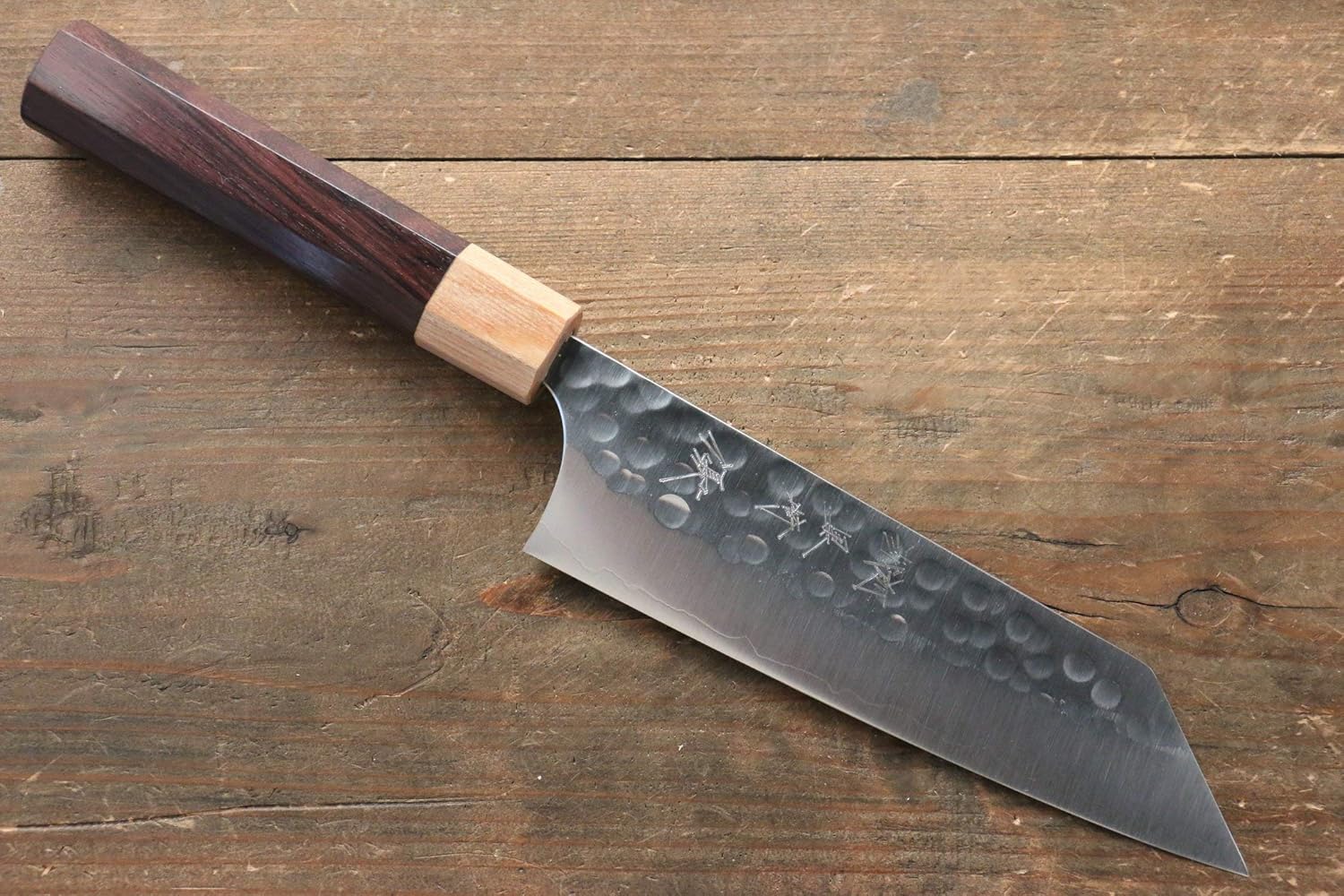 Amazon Com Yu Kurosaki R2 Sg2 Hammered Bunka Japanese Knife 165mm By Ttking Kitchen Dining